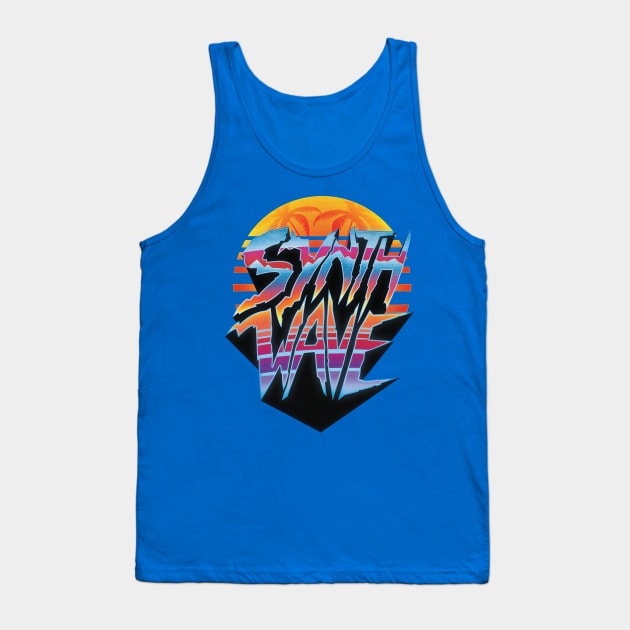 "Synthwave 2.0" 1980's outrun style T-shirt Tank Top by Jamieferrato19